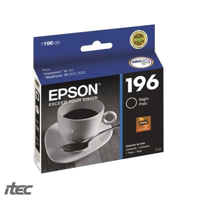 CARTUCHO EPSON (T196120 #196) NEGRO