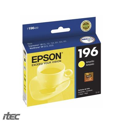 CARTUCHO EPSON (T196420 #196) AMARILLO