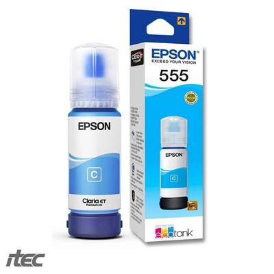 BOTELLA DE TINTA EPSON 555 (T555220AL) CYAN