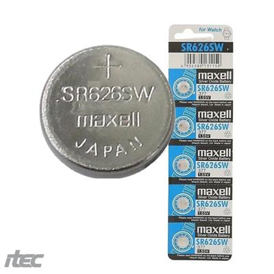 PILAS MAXELL 626 (SR626SW) X 5 UNIDADES