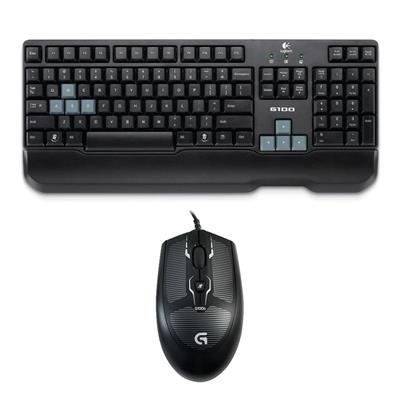 TECLADO Y MOUSE LOGITECH USB (G100S) NEGRO