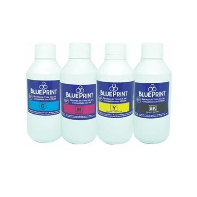 COMBO X4 DE TINTA BLUEPRINT ALTERNATIVA HP 100ML