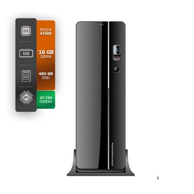 PC SLIM ITEC RYZEN 7 4700S 16GB 480GB + GT730