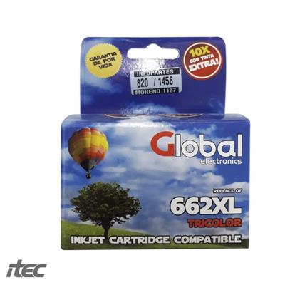 CARTUCHO DE TINTA COMPATIBLE HP 662XL CZ106AL TRICOLOR