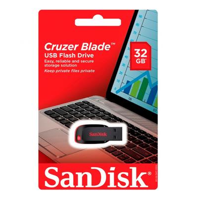 PENDRIVE SANDISK CRUZER BLADE 32GB USB 2.0 (SDCZ50-032G-B35)