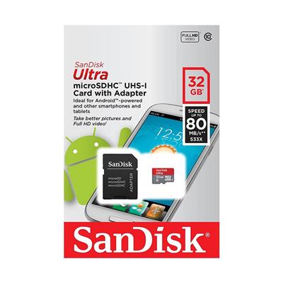 MEMORIA MICRO SD SANDISK 32GB 100MB/S (SDSQUNR) C10