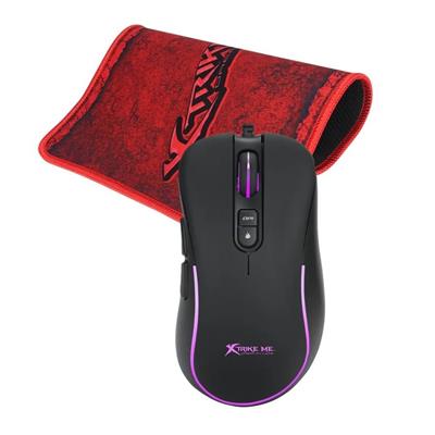 MOUSE RGB GAMER + PAD XTRIKE ME (GMP290)