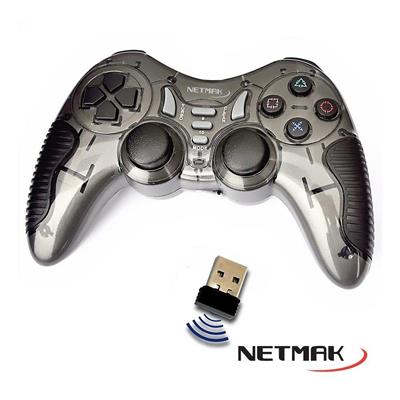 Joystick Netmak PC PS2 PS3 Inalambrico Vibracion N