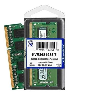 MEMORIA SODIMM KINGSTON 8GB DDR4 2666MHZ (KVR26S19S8/8)