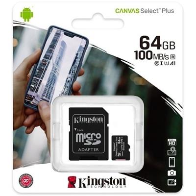 MICRO SD KINGSTON 64GB CLASE 10 (SDCS2/64GB) +ADAP