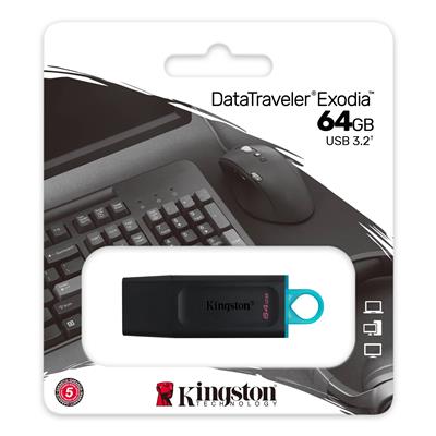 PENDRIVE KINGSTON 64GB (DTX/64GB) USB 3.2