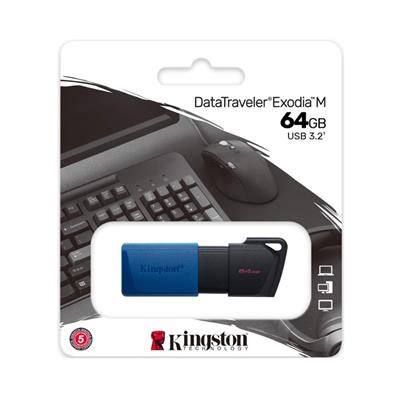 PENDRIVE KINGSTON 64GB EXODIA M (DTXM/64GB) USB 3.2