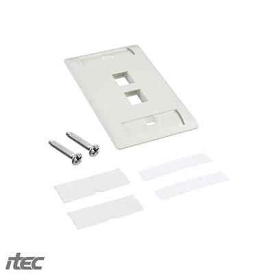 PLACA DE PARED COMMSCOPE 2P BLANCO