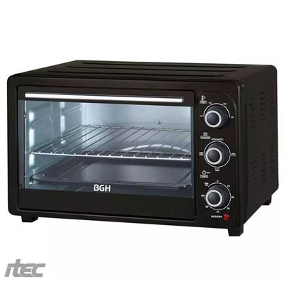 HORNO ELECTRICO BGH 30L (BHE30M19N) NEGRO