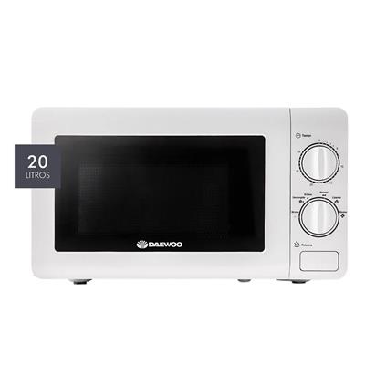 MICROONDAS DAEWOO (D120M) MANUAL 700W 20L BLANCO