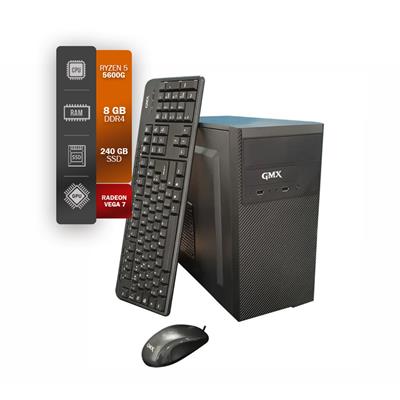 PC GMX AMD RYZEN 5 5600G 8GB 240SSD (H100) FREE OS
