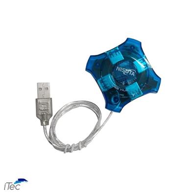 HUB USB 2.0 NISUTA (NS-UH0410) 4 PUERTOS