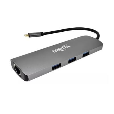 HUB USB C NISUTA 3.1 (HDMI/RJ45/USB 3.0/LECTOR SD)