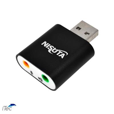 PLACA DE AUDIO EXTERNA NISUTA (NS-COUSAU22) USB 2.1