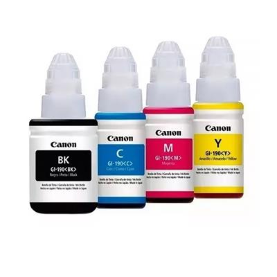 COMBO TINTAS CANON PIXMA GI190 (CYAN/MAG/AMA/NEGRO)
