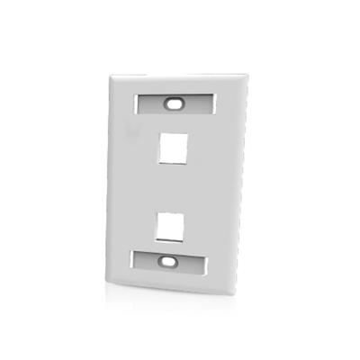 Face Plate Plano 2 Bocas Blanco Furukawa 35050053