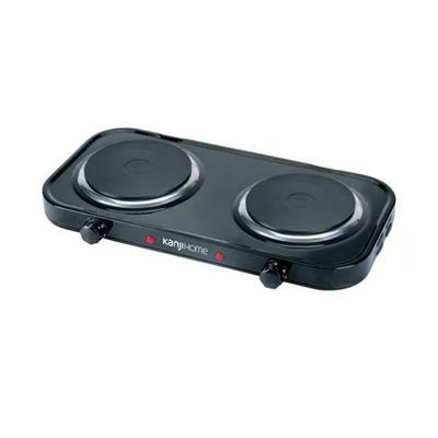 ANAFE ELECTRICO KANJI 2H 2200W (KJHHP2200STD) NEGRO