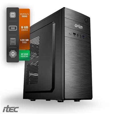 PC ITEC R5 3600 8GB 120GB SSD + GT210 (KIT OVERTECH) FREE OS