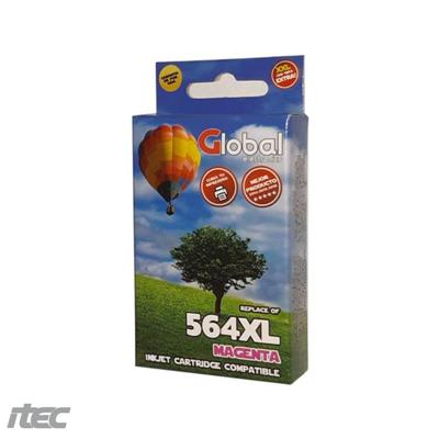 CARTUCHO ALTERNATIVO GLOBAL P/HP CB324WN 564XL MAGENTA